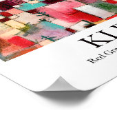 Rotes Grün und Violett-Gelbe Rhythmen von Paul Kle Poster (Ecke)