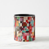 Rotes Grün und Violett-Gelbe Rhythmen von Paul Kle Tasse (Zentrum)