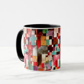 Rotes Grün und Violett-Gelbe Rhythmen von Paul Kle Tasse (Vorderseite Links)
