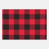 Rotes Grün und Weißes Buffalo Kariertes Weihnachts Geschenkpapier Set (Vorderseite 2)