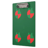 Rotes Grünes abstraktes Clipboard Klemmbrett (Links)