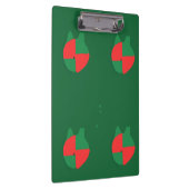 Rotes Grünes abstraktes Clipboard Klemmbrett (Rechts)