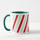Rotes grünes Candycane Tasse (Links)