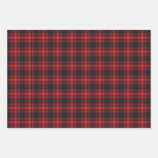 Rotes, grünes, gelbes Kariertes Umschlagpapier Set Geschenkpapier Set (Vorderseite)