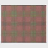 Rotes grünes Karomuster Geschenkpapier (Flach)