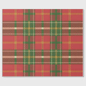 Rotes grünes Karomuster Geschenkpapier (Flach)