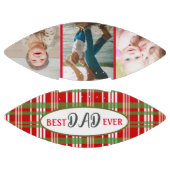 Rotes grünes Land Kariert mit dem besten Vater all Football (Paneele)