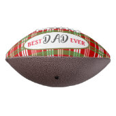 Rotes grünes Land Kariert mit dem besten Vater all Football (Gedreht 270)