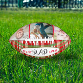 Rotes grünes Land Kariert mit dem besten Vater all Football