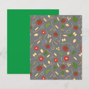 Rotes grünes Pasta Basil Scrapbook