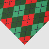 Rotes grünes Tartan-Papierpapier Seidenpapier (Ausschnitt)
