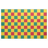Rotes, grünes und gelbes Schachbrettmuster Stoff (Fat Quarter (45,7 x 55,9 cm))