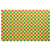 Rotes, grünes und gelbes Schachbrettmuster Stoff (Yard (91,4 cm))
