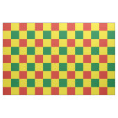 Rotes, grünes und gelbes Schachbrettmuster Stoff (Fat Quarter (45,7 x 55,9 cm))