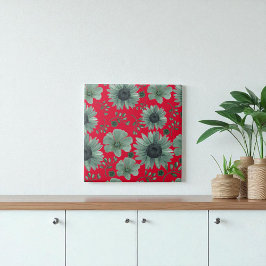 Rotes grünes Wasser Fliese