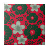 Rotes grünes Wasser Fliese (Vorderseite)