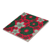 Rotes grünes Wasser Fliese (Seite)