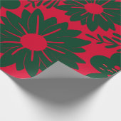 Rotes grünes Wasser Geschenkpapier (Ecke)