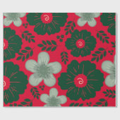 Rotes grünes Wasser Geschenkpapier (Flach)