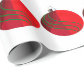 Rotes grünes Weihnachtsschmuckpapier Geschenkpapier (Rolleneckpunkt)