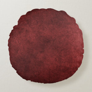 Rotes Grunge Rundes Kissen
