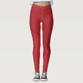 Rotes Gym-Yoga-Workout Leggings (Vorderseite)