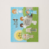 Rotes Haar Er ist Ostern Puzzle (Vertikal)