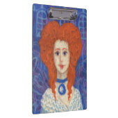 Rotes Haar, Ingwer Girl Rokoko Glasfaser, blau ora Klemmbrett (Rechts)