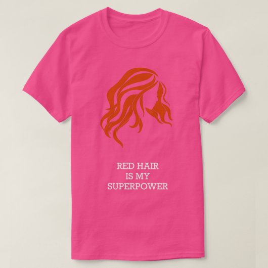 Rotes Haar ist meine Supermacht 1 T-Shirt (Design vorne)