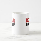 Rotes Haar kümmert sich nicht Kaffeetasse (Mittel)