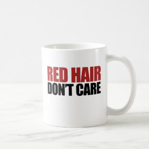 Rotes Haar kümmert sich nicht Kaffeetasse