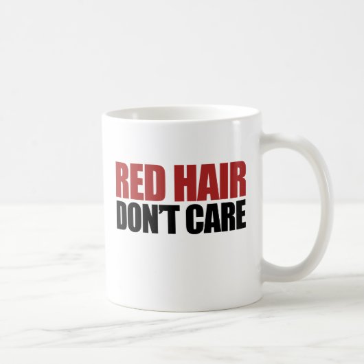 Rotes Haar kümmert sich nicht Kaffeetasse (Rechts)