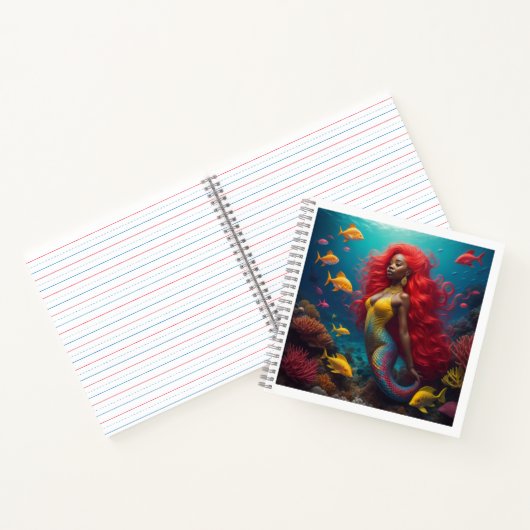 Rotes Haar Notizblock (Innenseite)