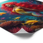 Rotes Haar Poster (Ecke)