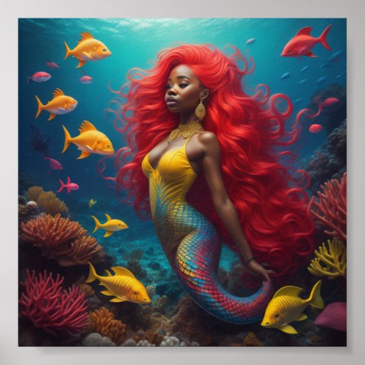 Rotes Haar Poster (Vorne)