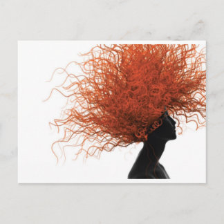 Rotes Haar Postkarte