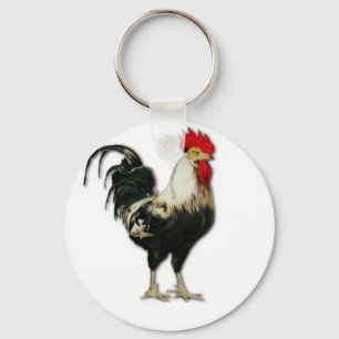 Rotes Hahn-Huhn fertigen besonders an Schlüsselanhänger