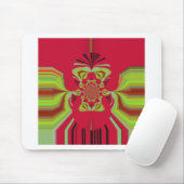Rotes Hakuna-Matata-Muster Mousepad (Mit Mouse)