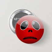 Rotes Halbkugel Button (Vorne & Hinten)