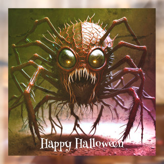 Rotes Halloween-Fenster-Monster-Dekor Fensteraufkleber