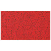rotes Halloween Gothic Spinnennetz Tischdecke (Vorderseite (Horizontal))