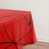 rotes Halloween Gothic Spinnennetz Tischdecke (Beispiel)