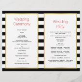 Rotes Halloween-Hochzeitsprogramm (Rückseite)