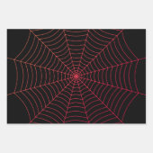 Rotes Halloween-Muster Geschenkpapier Set (Vorderseite 3)