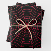 Rotes Halloween-Muster Geschenkpapier Set (Beispiel)