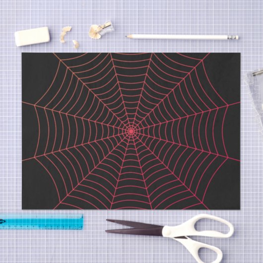 Rotes Halloween-Muster Seidenpapier (Handwerk)