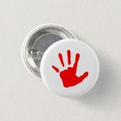 Rotes Handprint Button (Vorne & Hinten)