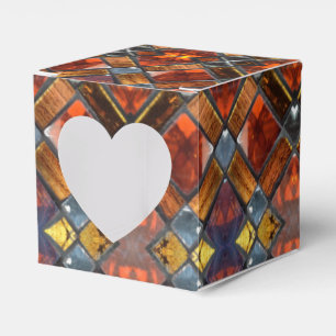 Rotes Hartglas Geschenkschachtel