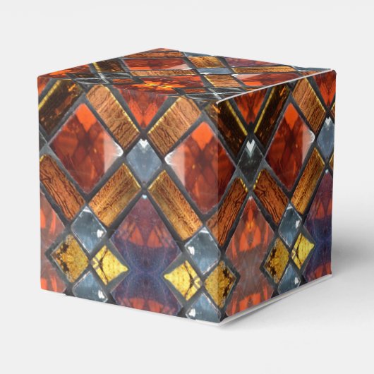 Rotes Hartglas Geschenkschachtel (Rückseite)