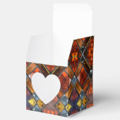 Rotes Hartglas Geschenkschachtel (Geöffnet)